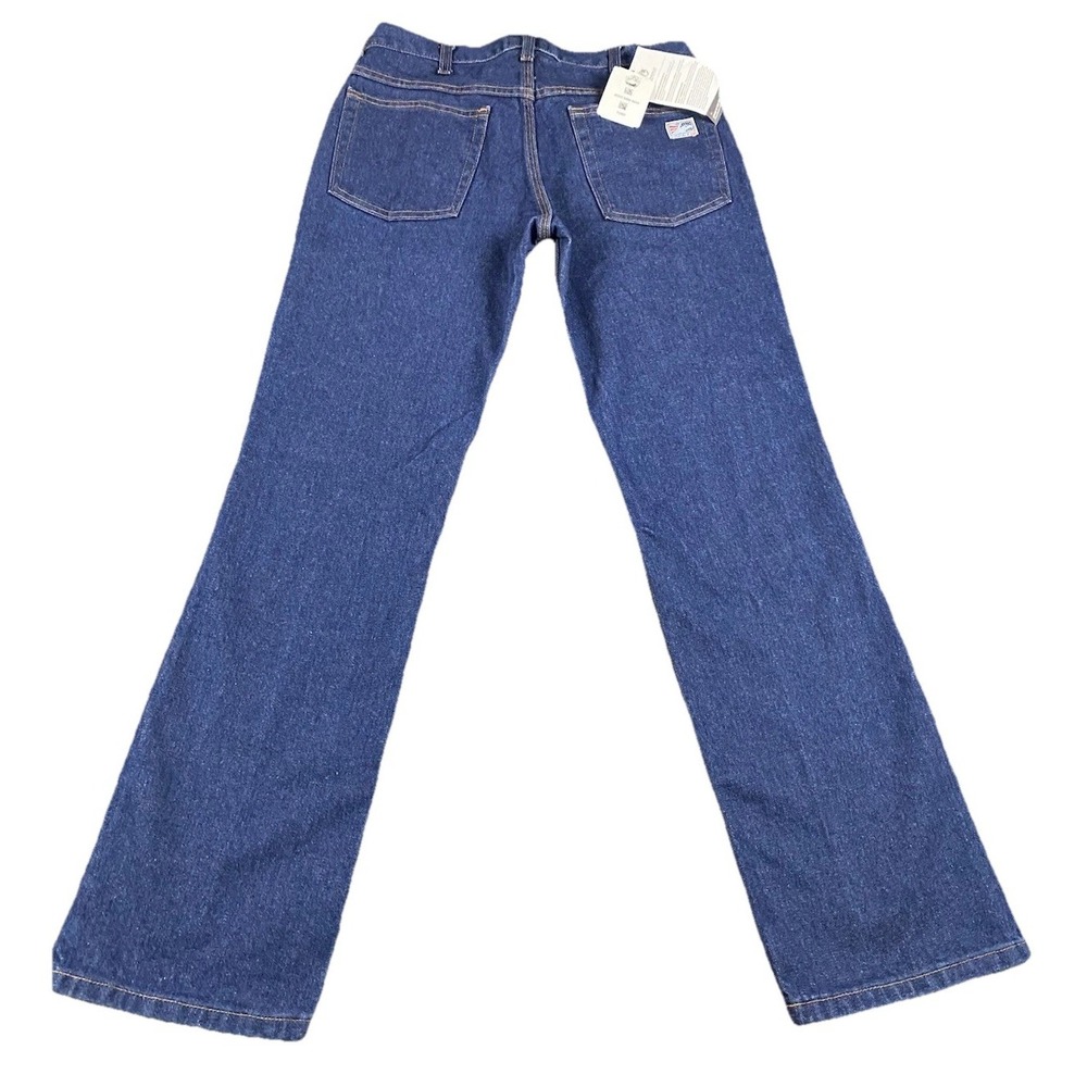 Tyndale FR Flame Resistant Jeans Womens 32 Straight Leg Pockets Denim Blue J233T